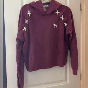 Cropped victorias secret hoodie